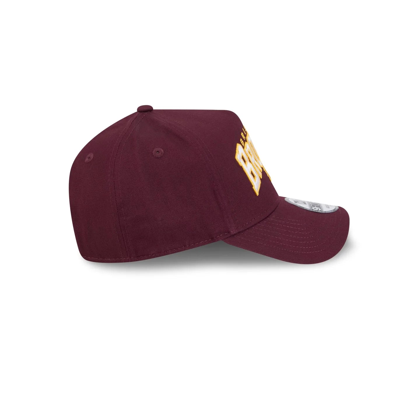 Brisbane Broncos Hat - Maroon Logo Arch 9Forty A-Frame NRL Snapback Cap - New Era